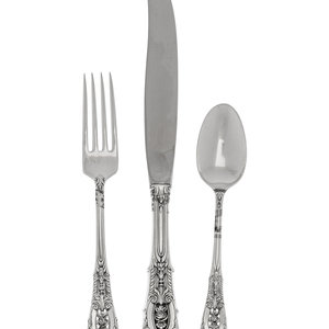 Appraisal: An American Silver Flatware Service Wallace Silversmiths Wallingford CT th