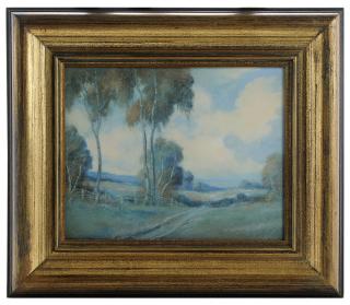 Appraisal: Large Rookwood Tile with Scenic Landscape Edward Dyers American th