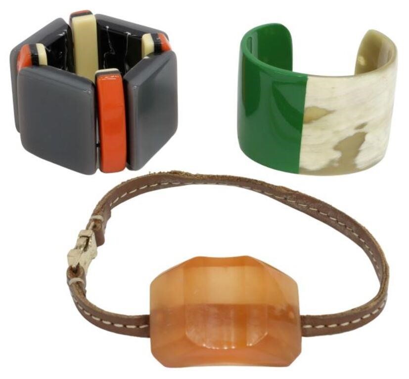 Appraisal: lot of Marni bracelets including beaded elastic resin bangle interior