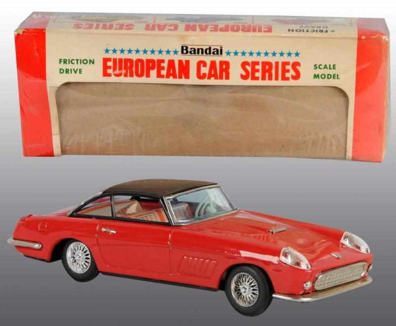 Appraisal: Tin Ferrari Super America Friction Toy Description Japanese Working Minor