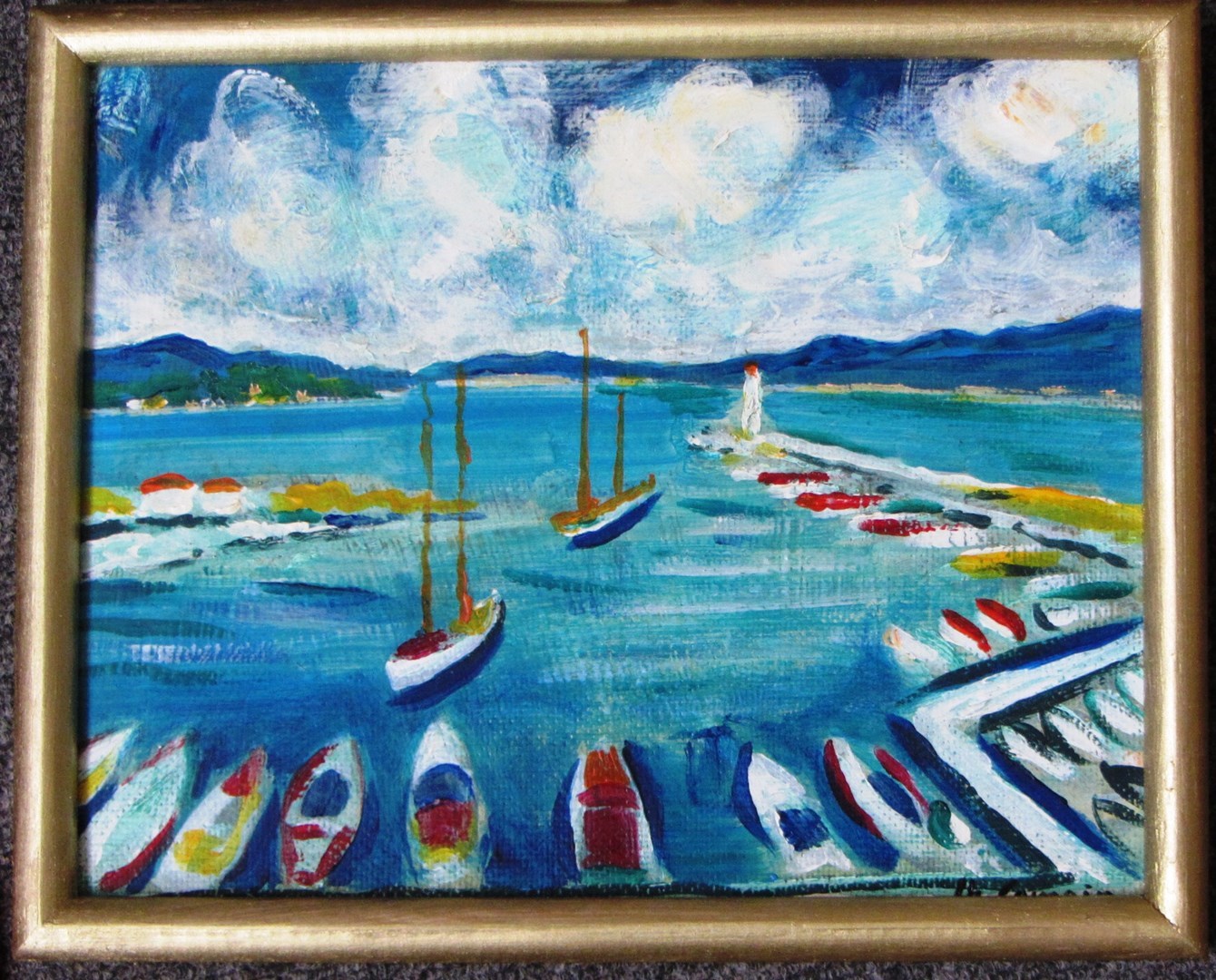 Appraisal: Manner of Charles Camoin Le port de Saint Tropez oil