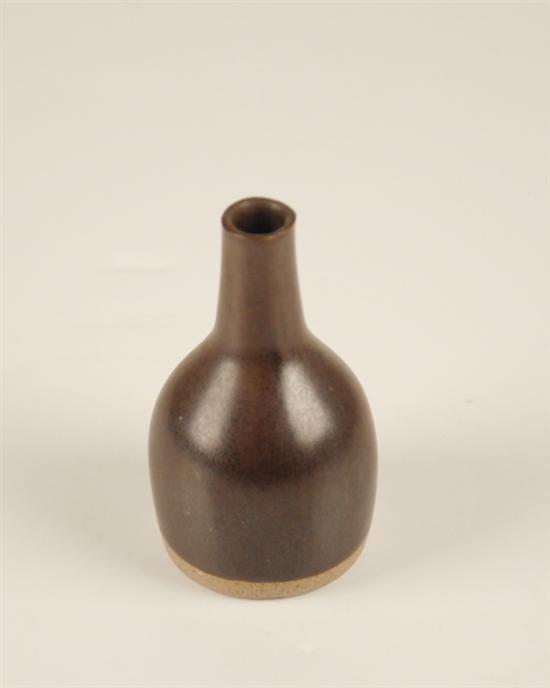 Appraisal: Marshall Studios Martz Vase Brown glaze paper label Marshall Studios