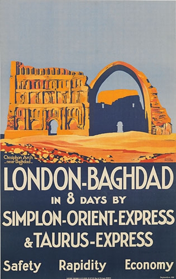 Appraisal: ROGER BRODERS - LONDON-BAGHDAD x inches x cm Lucien Serre