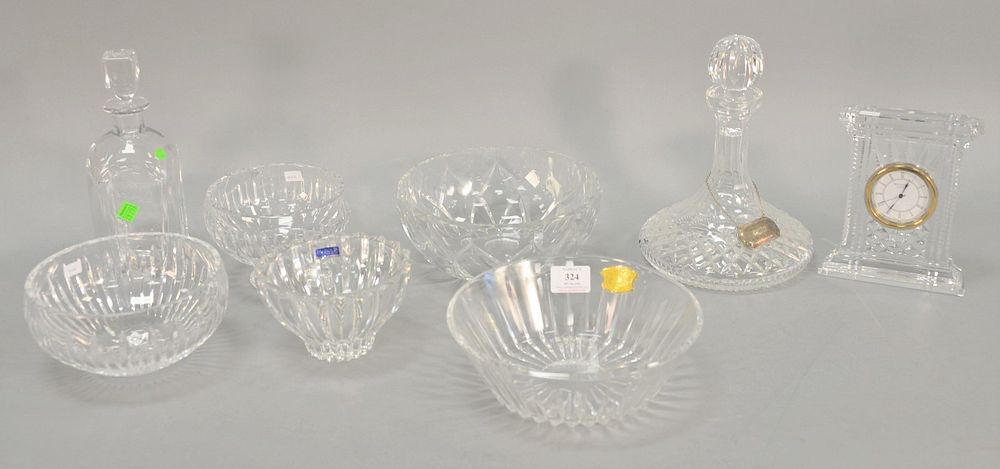 Appraisal: Group of eight pieces of glass including two Val Saint