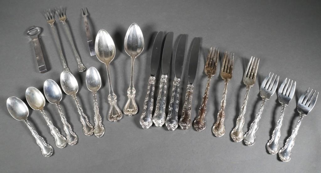 Appraisal: ASSORTED LOT OF STERLING FLATWARE GORHAM pieces of assorted sterling