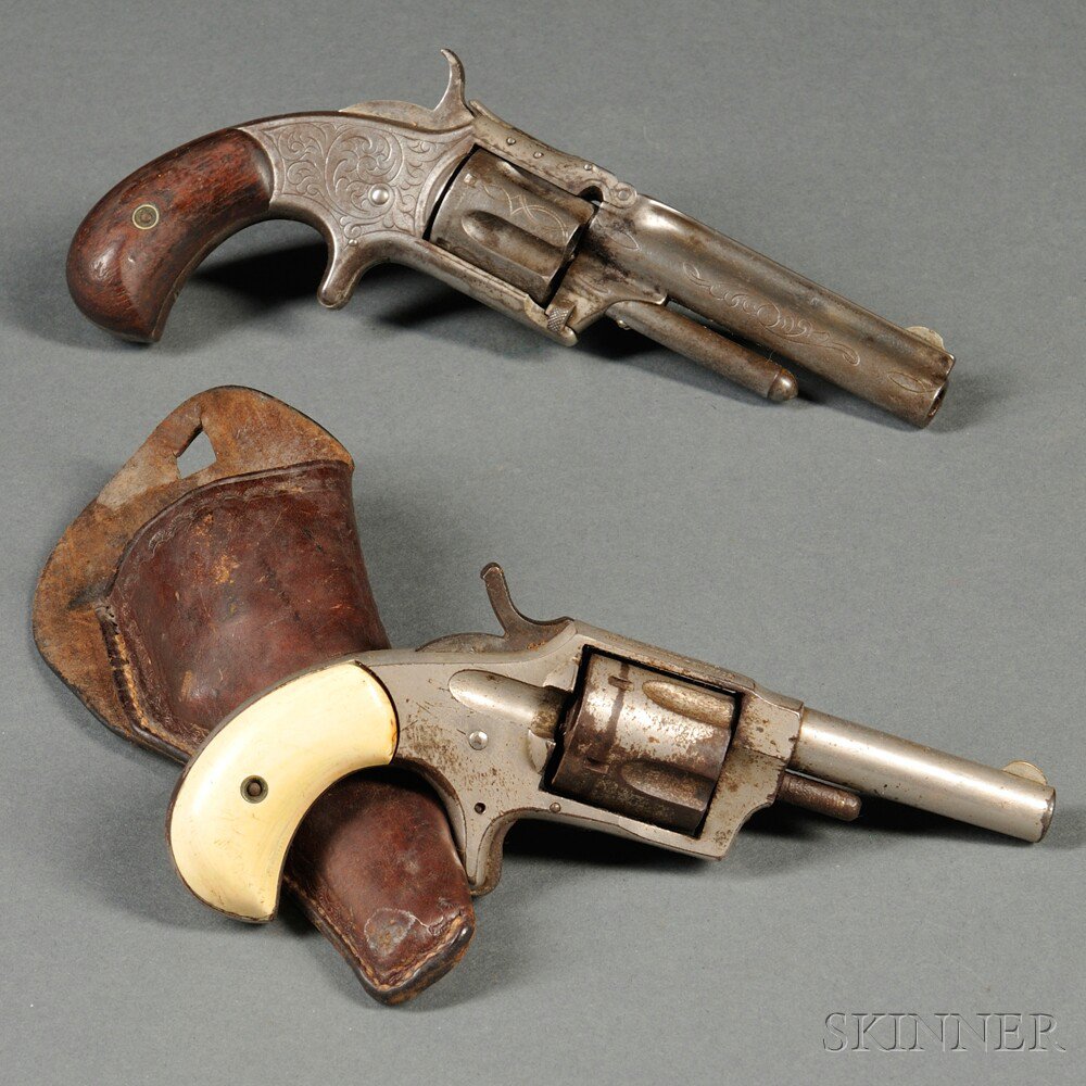 Appraisal: Two Spur-trigger Revolvers c late th century Smith Wesson Model