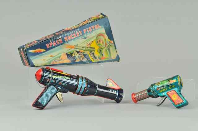 Appraisal: BABY SPACE GUN AND SPACE ROCKET PISTOL Daiya Japan and