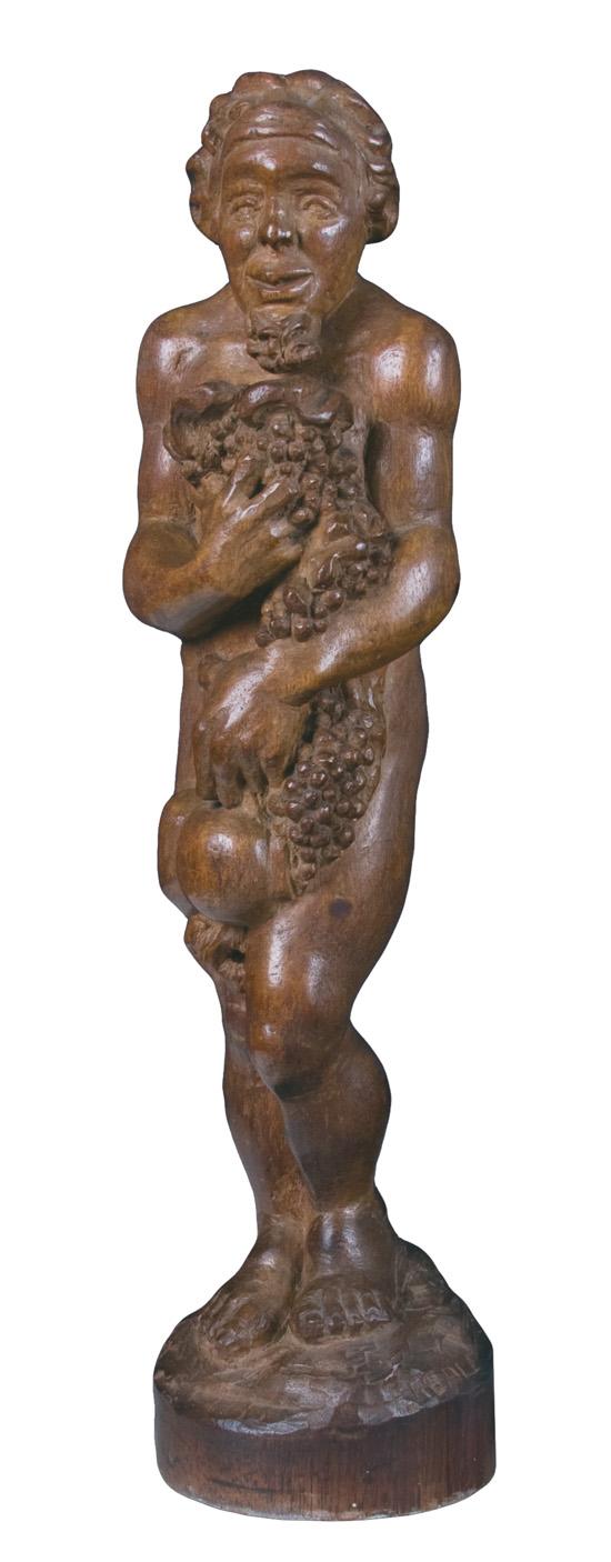 Appraisal: FRANK REALE American th Century Bacchus wood signed and titled