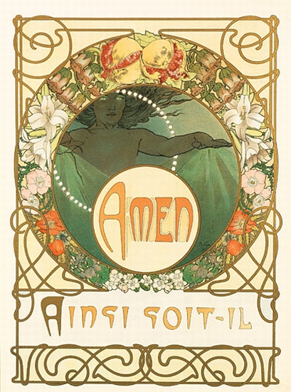 Appraisal: ALPHONSE MUCHA - LE PATER Group of plates Each approximately