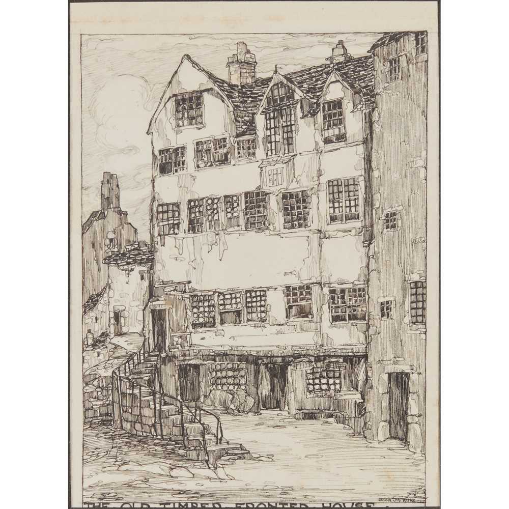 Appraisal: JESSIE MARION KING - 'THE OLD TIMBER FRONTED HOUSE' pen