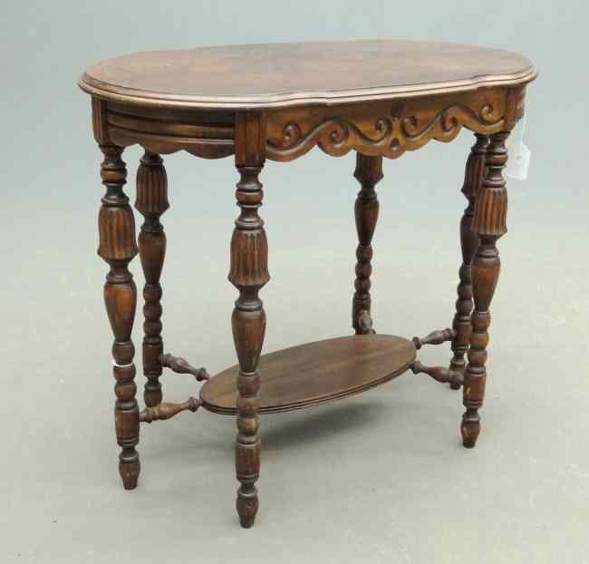 Appraisal: 's parlor table Top '' x '' '' Ht