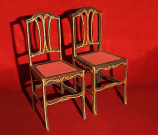 Appraisal: BEWITCHED CHAIR of Horace Goldin and Charles De Vere Rare