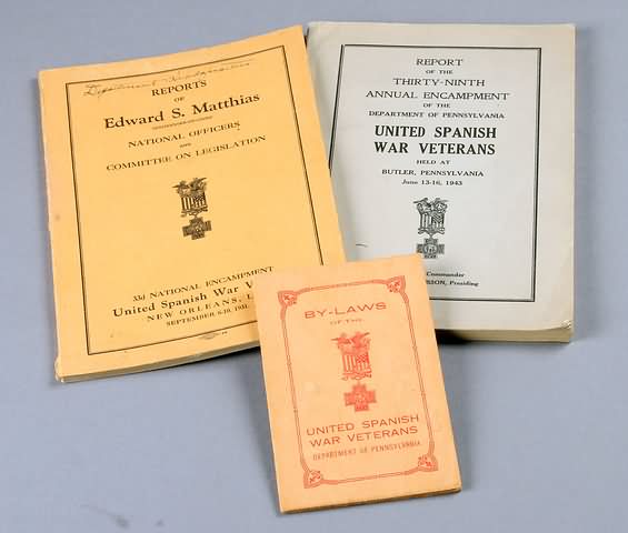 Appraisal: United Spanish War Veteran books Bylaws Department of Pennsylvania published