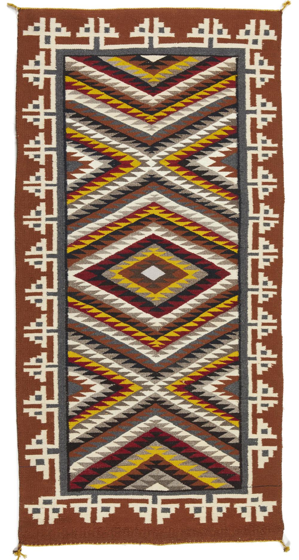 Appraisal: A Navajo regional rug th Century Din Woven in yellow