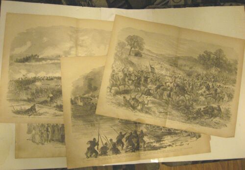 Appraisal: TH CENTURY CIVIL WAR ENGRAVINGS