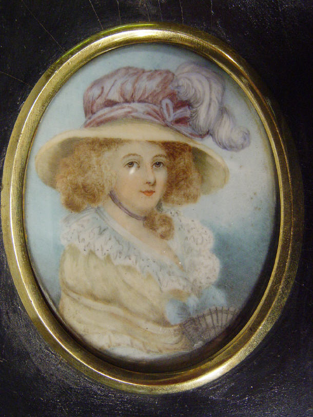 Appraisal: Oval th Century portrait miniature onto ivory of a young