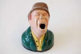 Appraisal: MELROSE WARE FIGURAL INKWELL AF