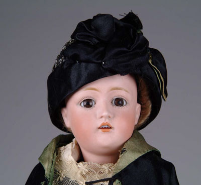 Appraisal: JDK LADY DOLL A fine lady doll with the slim