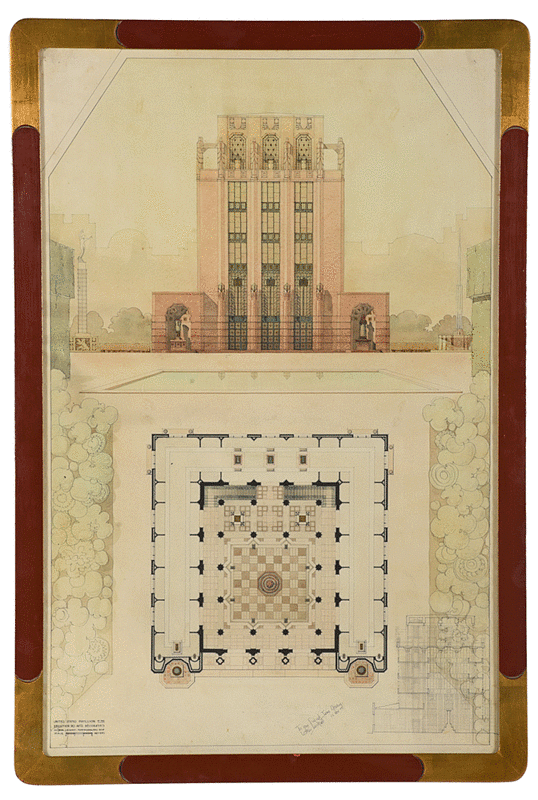 Appraisal: Luther Lashmit Winston-Salem North Carolina - Two architectural works original