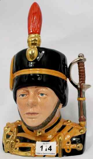 Appraisal: Bairstow Manor Large Character Jug Churchill Hussar from the Life