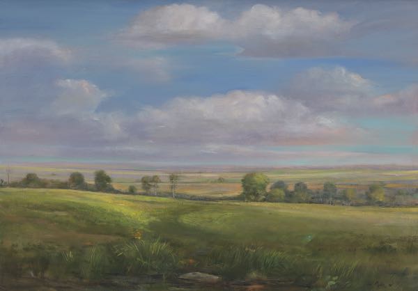 Appraisal: JOEL COPLIN AMERICAN B x The Prairie Oil on canvas