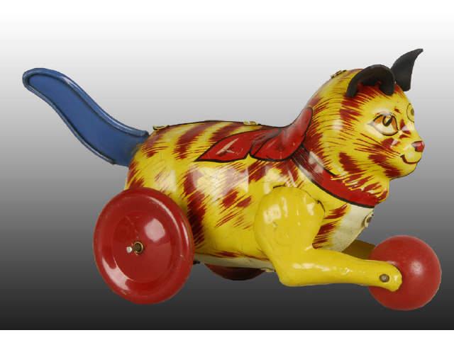 Appraisal: Marx Tin Wind-Up Kitty Kat Toy with Original Box Description