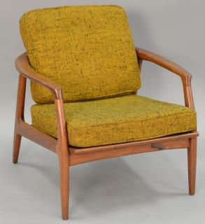 Appraisal: Milo Baughman lounge chair Thayer Coggin Mfg signed Milo Baughman