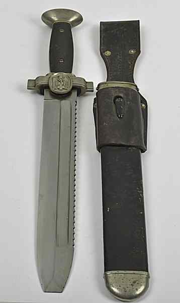 Appraisal: German WWII Red Cross Enlisted Dagger un-marked blade The only