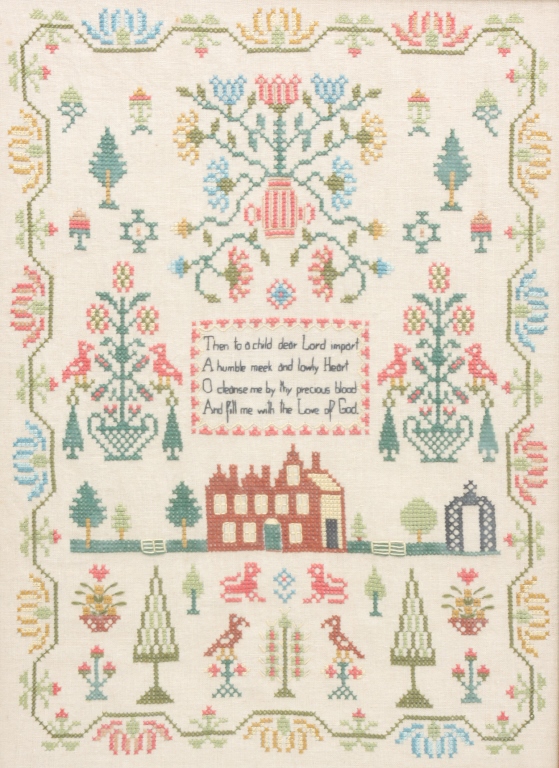 Appraisal: ENGLISH SAMPLER Twentieth century In the early th century style