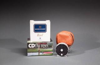 Appraisal: Three Fly Reels House of Hardy Bougle Redington silver CD