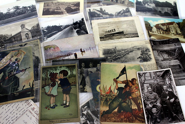 Appraisal: A COLLECTION OF ANTIQUE AND LATER POSTCARDS together with Cassells