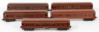 Appraisal: LIONEL O GAUGE LIONEL LINES PASSENGER CARS LIONEL O GAUGE