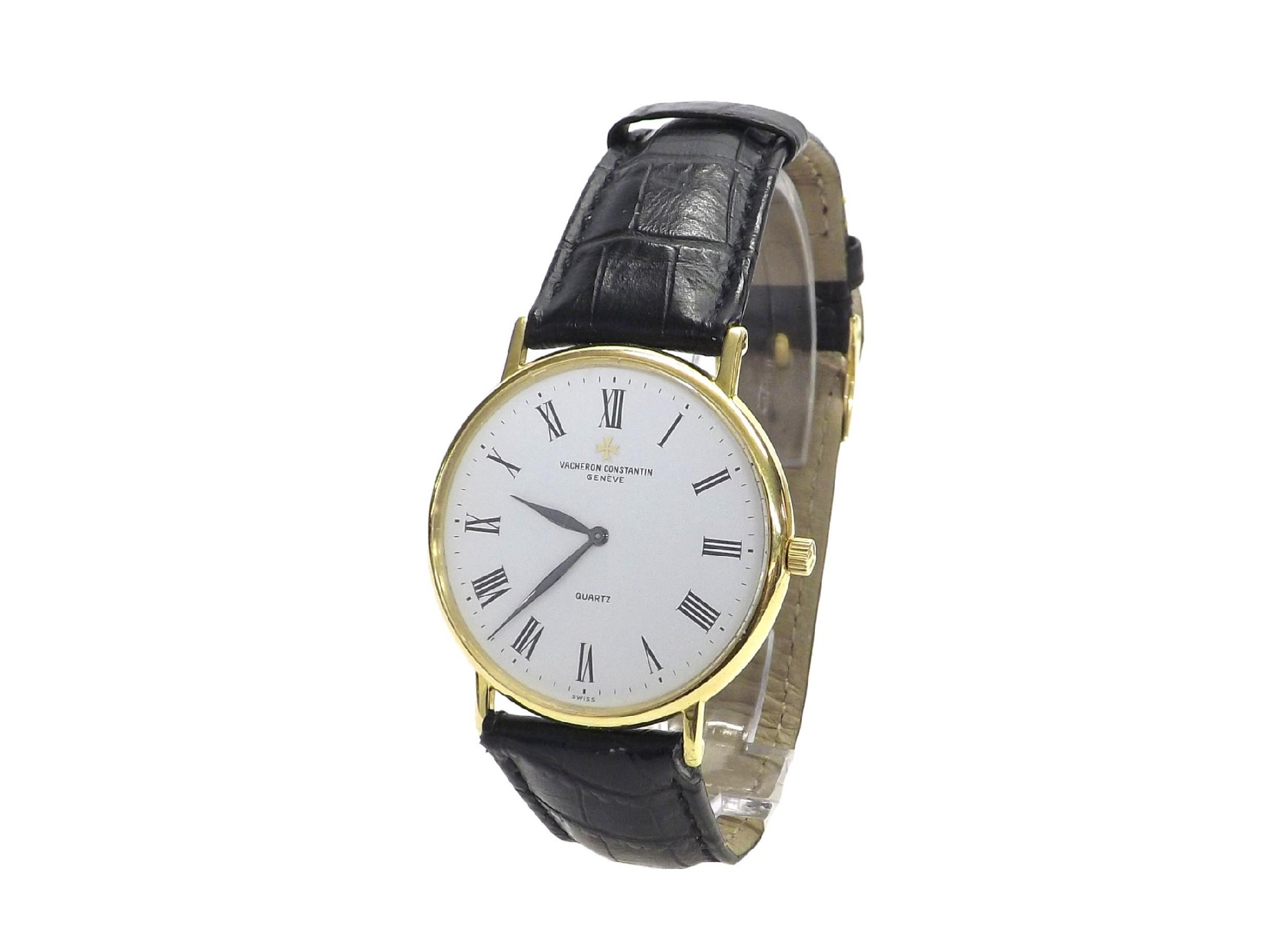 Appraisal: Vacheron Constantin Quartz ct gentleman's dress watch ref white circular