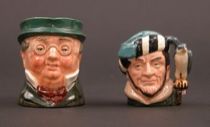 Appraisal: Pair of Royal Doulton Miniature Toby Mugs Pair of Royal