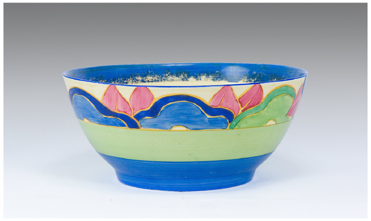 Appraisal: Clarice Cliff Blue Chintz Design Bowl Fantasque Range