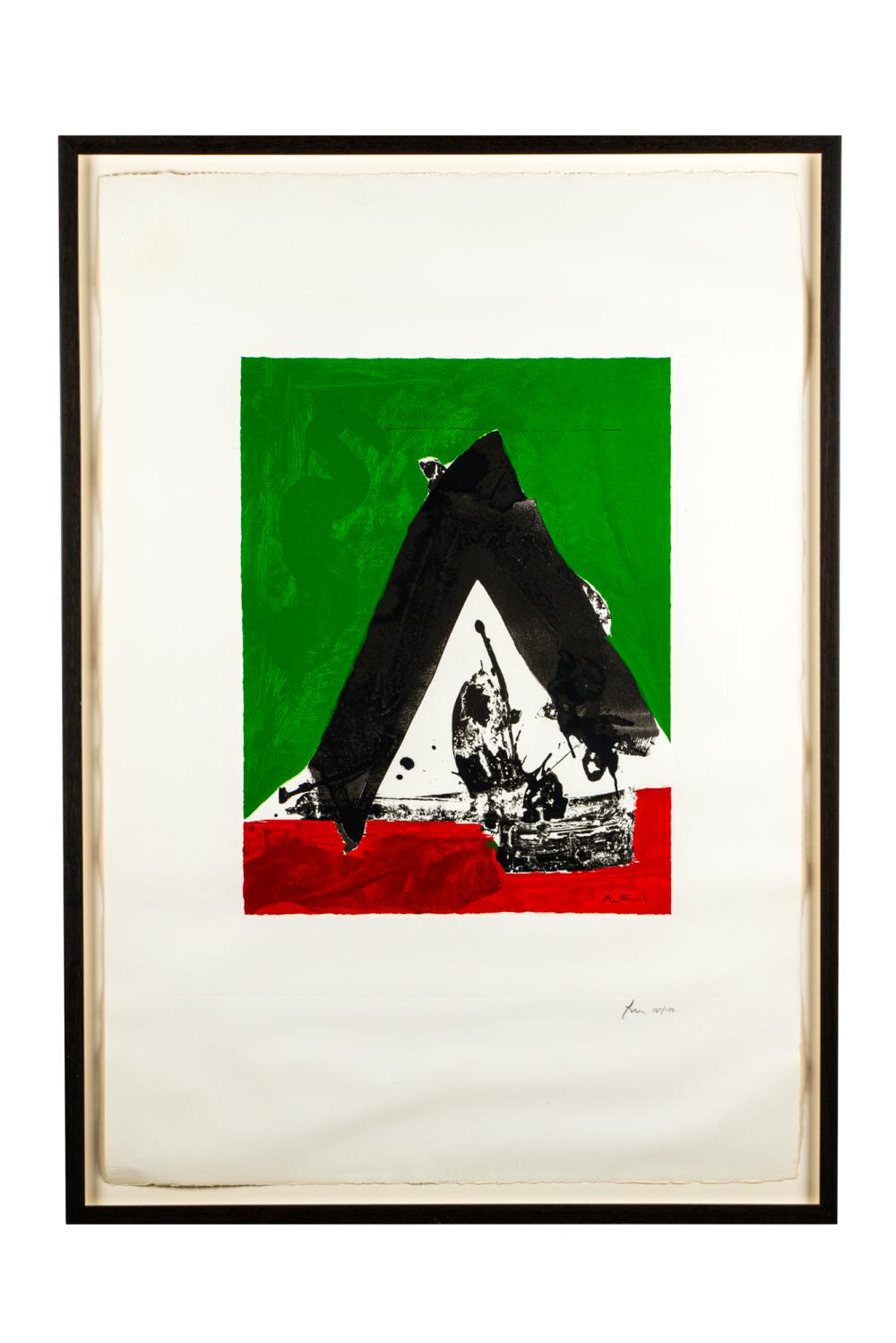 Appraisal: ROBERT MOTHERWELL - THE BASQUE SUITE UNITITED sreenprint in colors