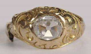 Appraisal: kt Diamond Ring one old rose cut diamond estimated weight