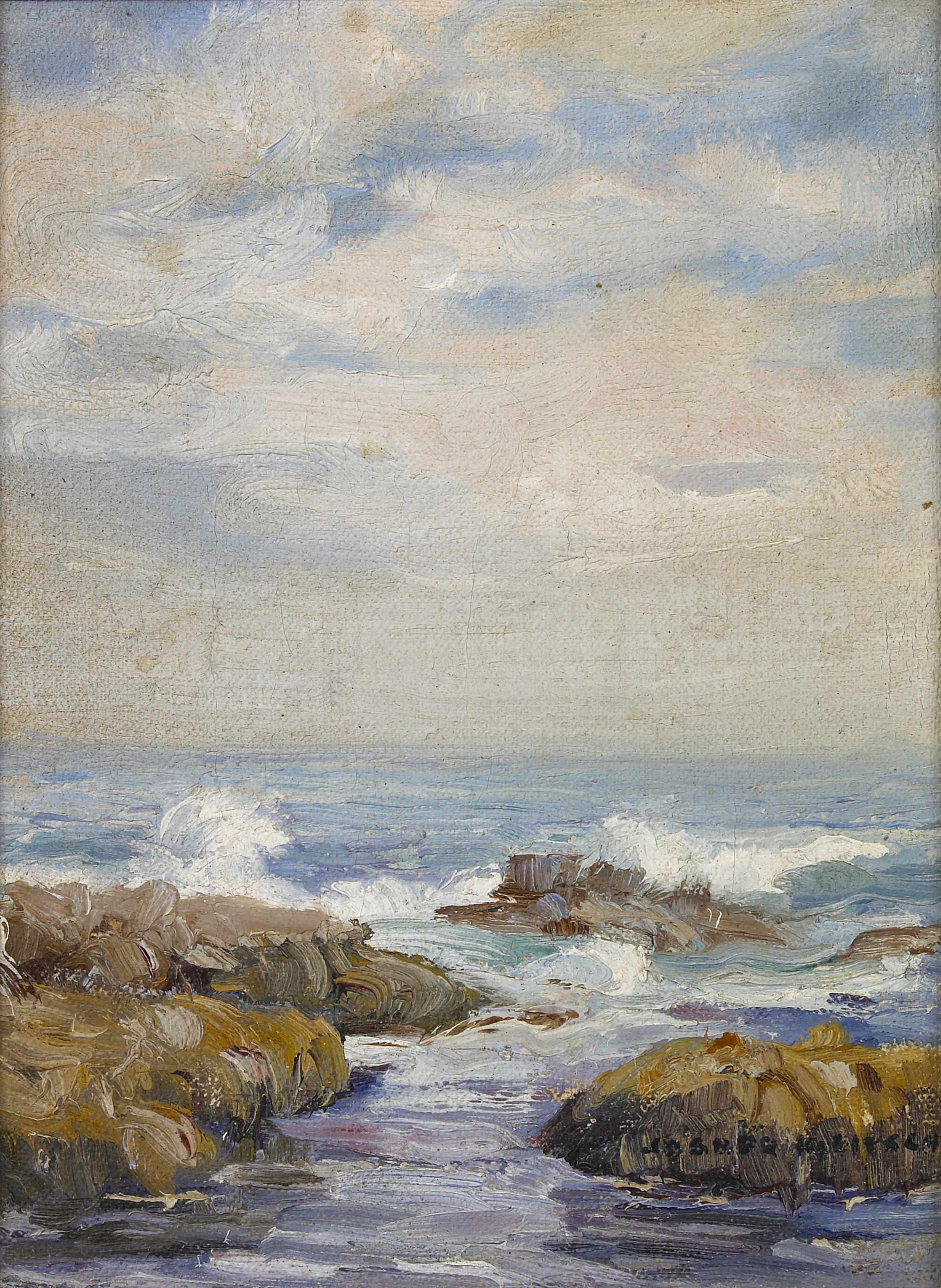 Appraisal: Joseph Kleitsch - Laguna coastal scene signed 'Joseph Kleitsch' lower