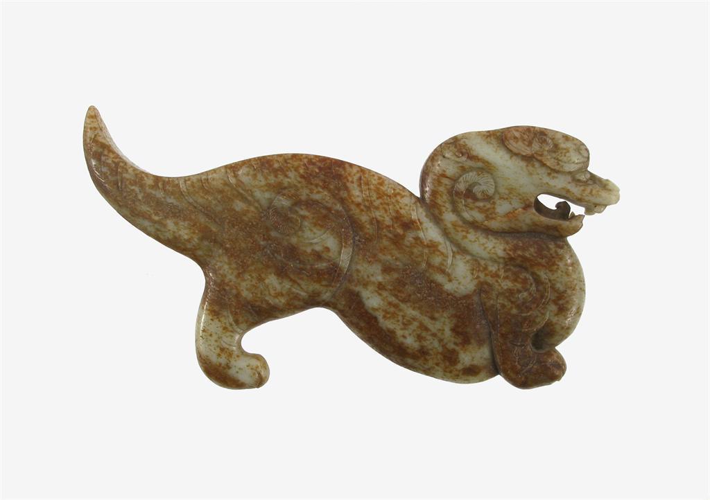 Appraisal: A Chinese jade carving of a tiger