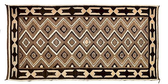 Appraisal: Navajo Red Mesa Trading Post Runner x inches Navajo Red