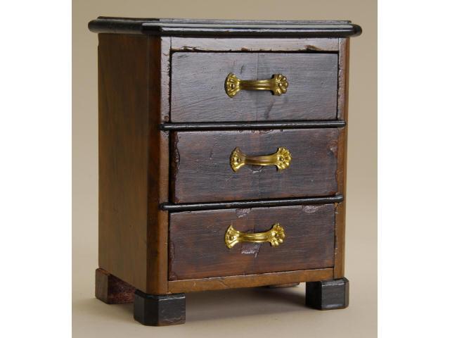 Appraisal: Small Three-Drawer Doll Size Bureau France ca early th century