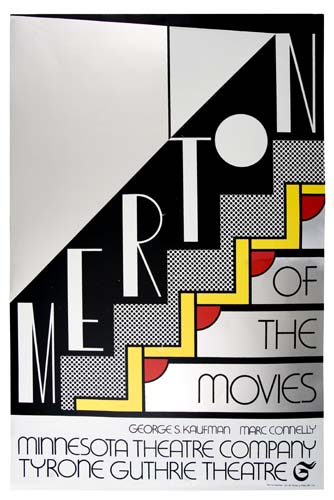 Appraisal: ROY LICHTENSTEIN - MERTON OF THE MOVIES x inches List