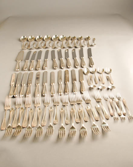 Appraisal: Seventy Seven Pieces of Pilgrim Sterling Flatware by the Frank