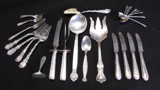 Appraisal: Description Group of Sterling Flatware pieces total including carving fork