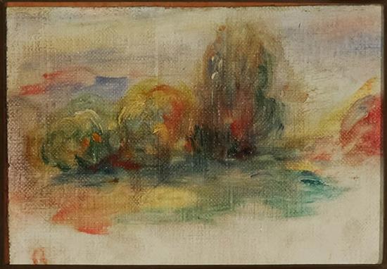 Appraisal: Attributed to Pierre-Auguste Renoir French - Bouquet d'Arbres Signed with