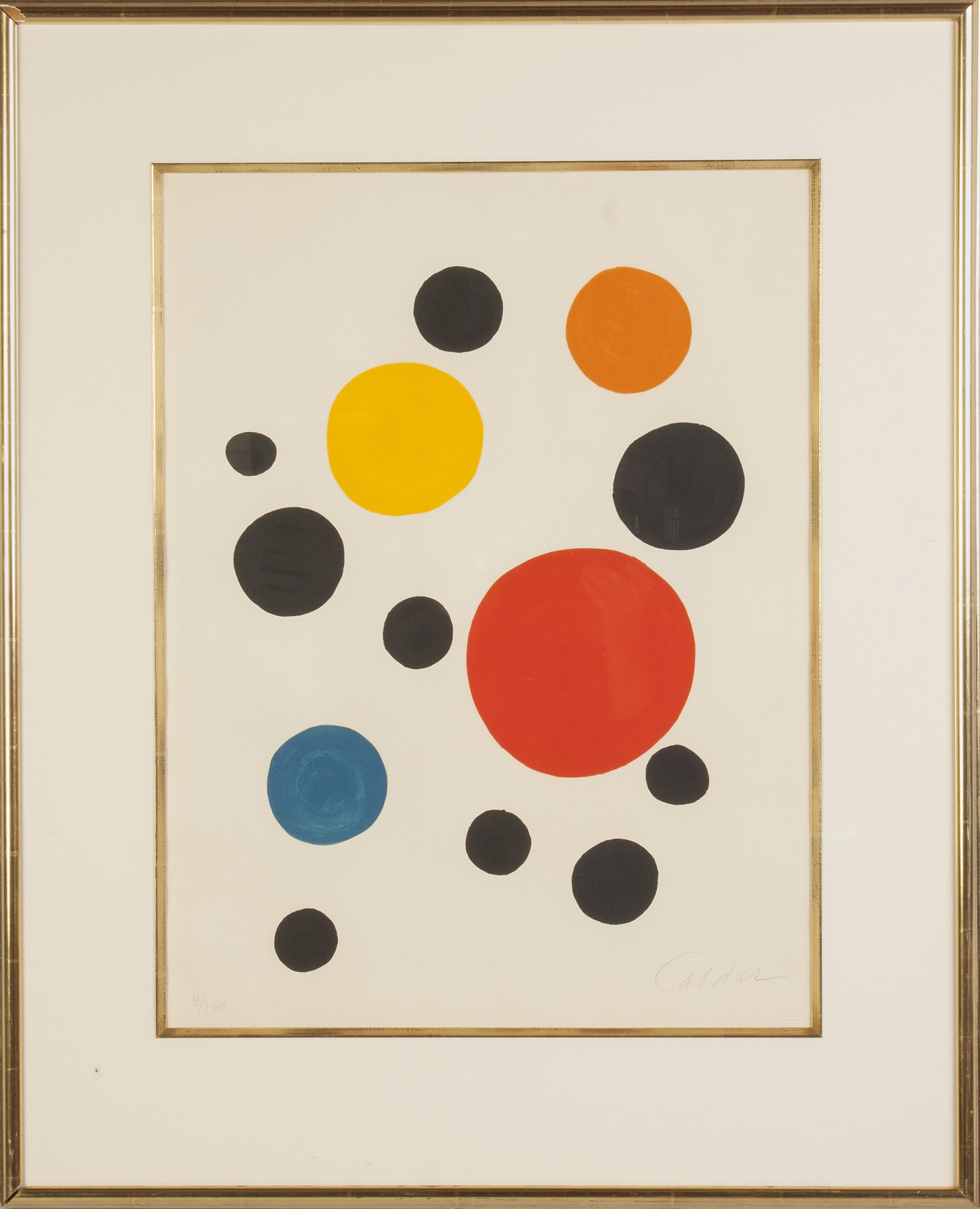 Appraisal: Alexander Calder American - Polka Dots Sgn in pencil lower