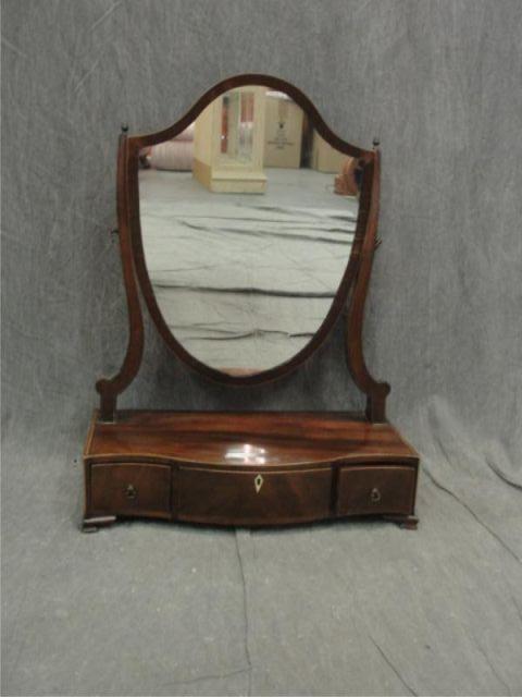 Appraisal: Mahogany Shaving Stand From a Queens NY estate Dimensions w