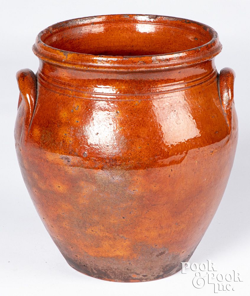 Appraisal: New England redware crock th c New England redware crock