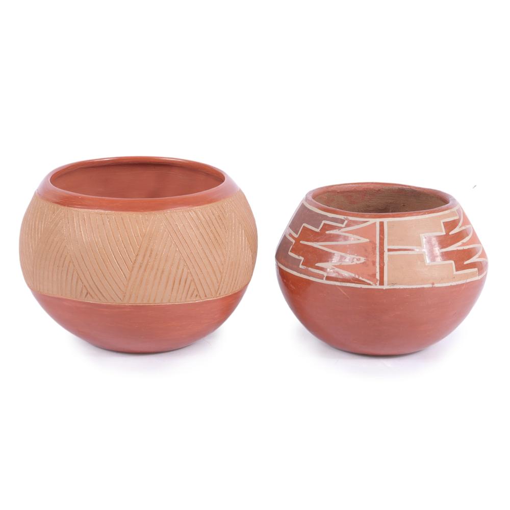 Appraisal: TWO NATIVE AMERICAN POTS INCLUDING ROSITA CATA SAN JUAN MICA