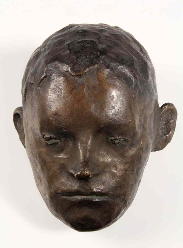 Appraisal: BRONZE SCULPTURE- head of the poet Arthur Rimbaud by Charles